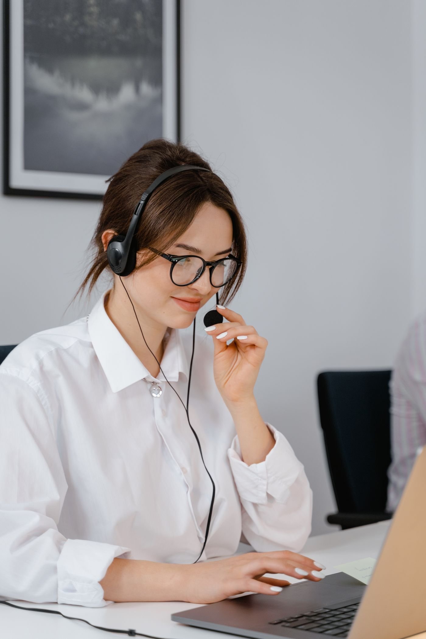 A support professional at work